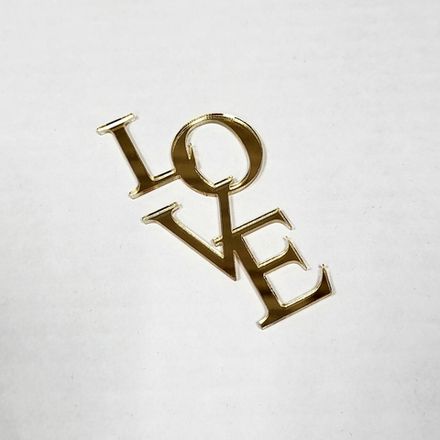 Декор акриловый Love вертикаль, 1 шт
