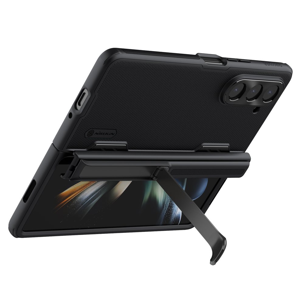 Чехол на Samsung Galaxy Z Fold 5 от Nillkin, серия Super Frosted Shield Fold-Bracket Version, версия со съемной подставкой