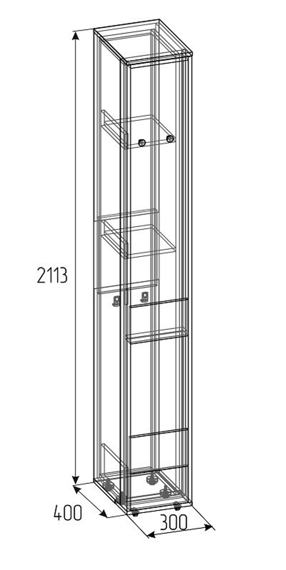 Шкаф МЦН Лойс 85