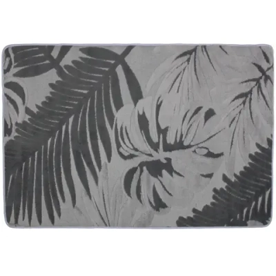 Коврик для ванной 80*120"Тропики» серый
