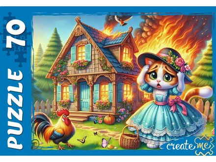 Пазлы 70 элементов 237*330мм. "Кошкин дом"