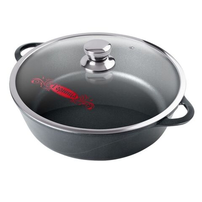 Жаровня алюминий, 3.5 л, антиприг, Горница, Классик, ж3126а, с крыш