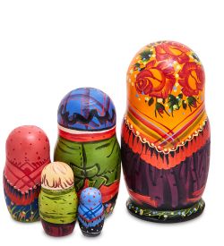 Народные промыслы МР-13/ 3-J Матрешка 5м «Семейка Большая»