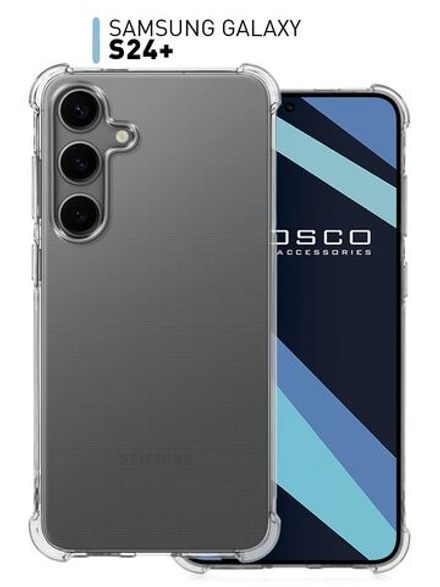 Чехол ROSCO для Samsung Galaxy S24+ (арт.SS-S24P-HARD-TPU-TRANSPARENT )