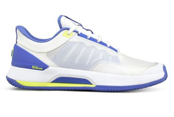 Женские Кроссовки теннисные Wilson Intrigue Tour - white/amparo blue/safety yellow