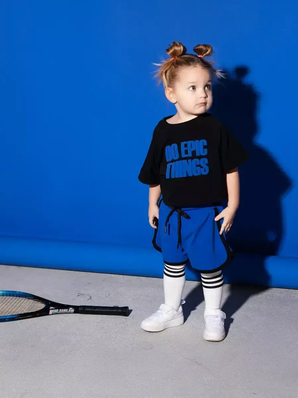 Костюм для девочки летний спортивный футболка и шорты