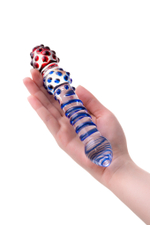 Фаллоимитатор стеклянный прозрачный 20,5 см