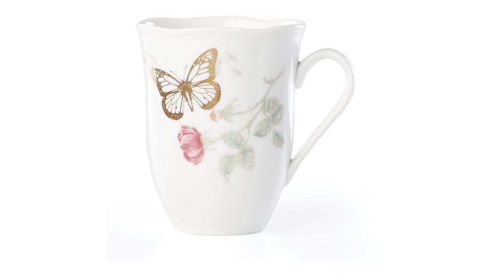Кружка 354мл Lenox Бабочки на лугу золото