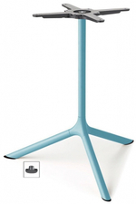 Стол ламинированный обеденный Scab Design Tripe Maxi, голубой, черный мрамор Сахара