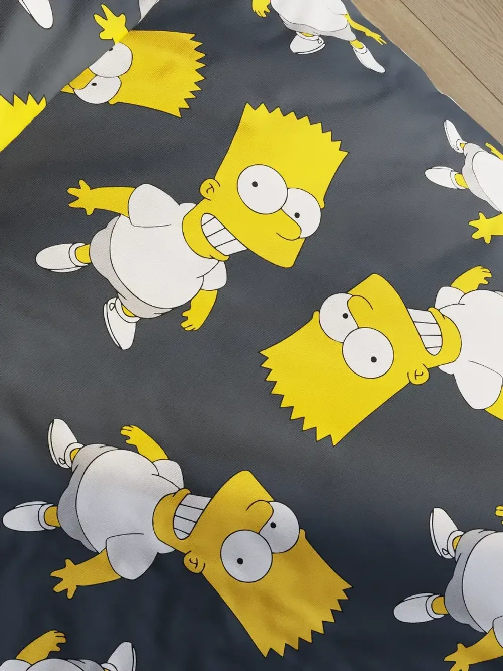 Простынь на резинке перкаль Сказка "Симпсоны" 90x200 см