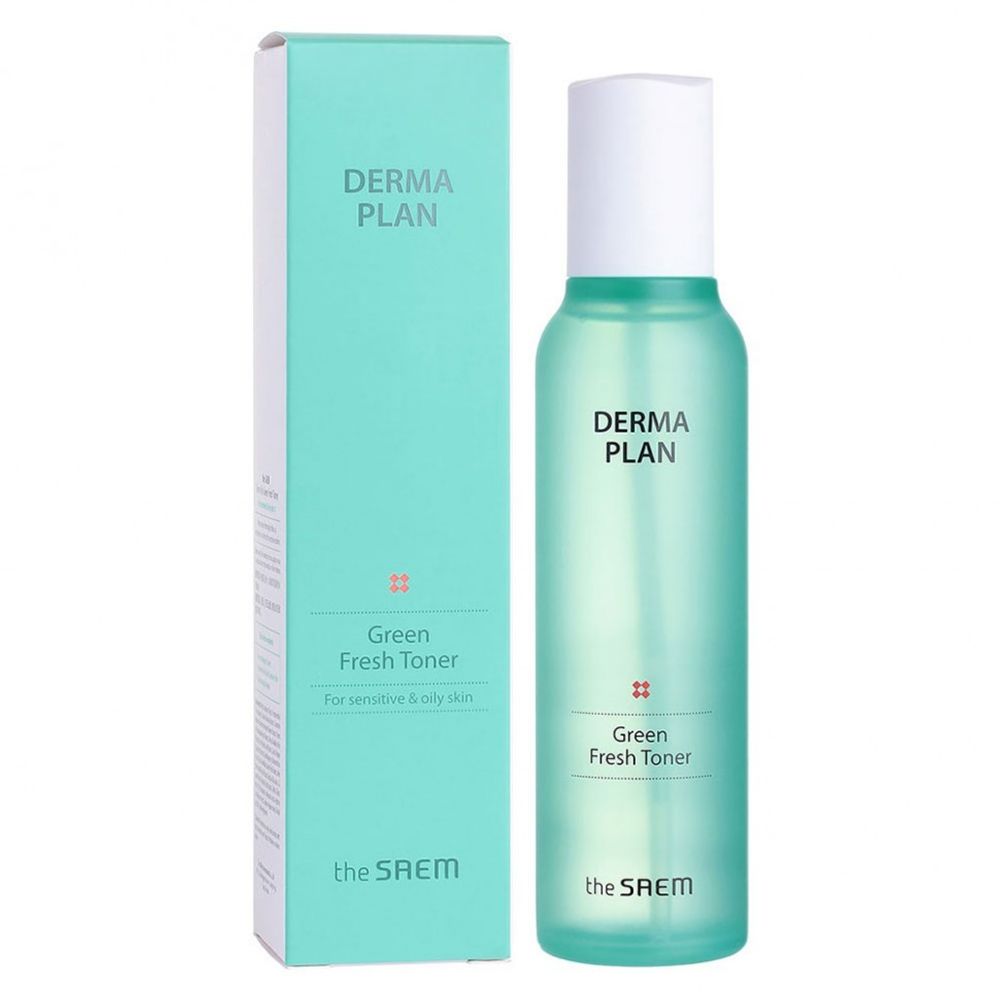 The Saem Derma Plan Green Fresh Toner противовоспалительный тоник для проблемной кожи