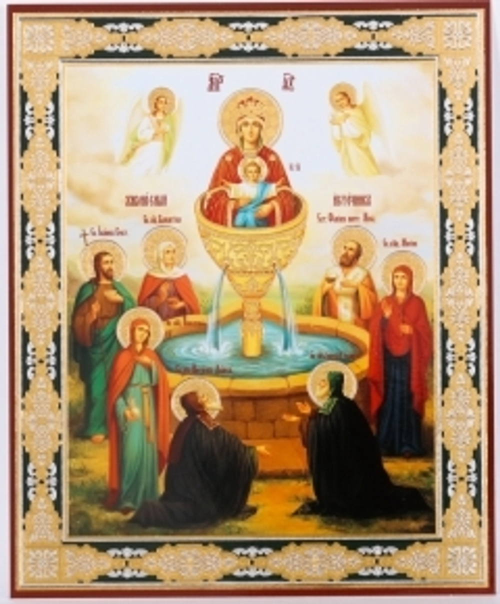 Икона оргалит 11х13 дв/тис Живоносный Источник 3