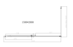 Душевой уголок Дайс (Dice) Vincea VSR-4D1015CL, 1500*1000, хром, стекло прозрачное