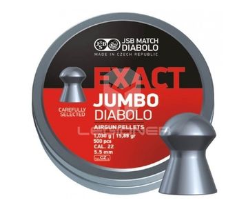 Пули JSB Exact Jumbo Diabolo 5,5 мм, 1,03 грамм, 500 штук