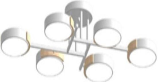 Потолочный cветильник LED4U L3211-830 WH