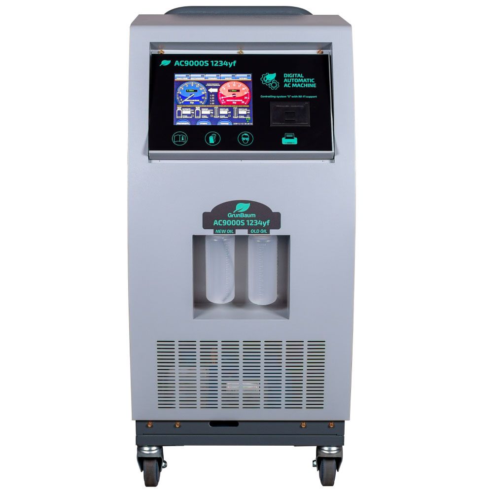 GrunBaum (AC9000S) Установка для заправки автокондиционеров автоматическая, 1234yf