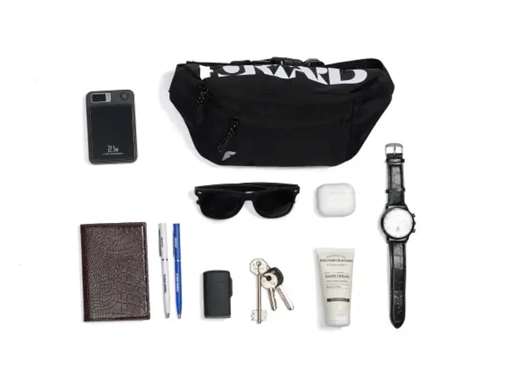 Сумка поясная Forward, чёрная, 1,8 л