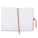 Ежедневник Basir, формат А5, материал-кожезаменитель, розовый цвет, 116 листов, размер 14,5*21 см