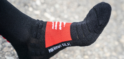 Носки Pro Racing Winter Run Black/High Risk Red