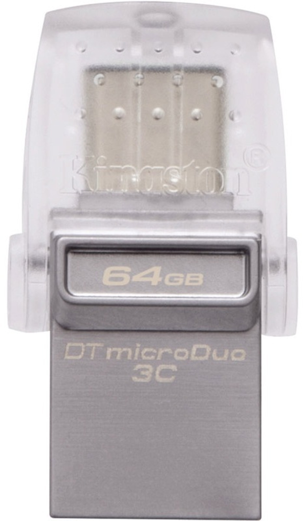 USB Flash карта Kingston DTDUO3C 64GB серебристый