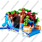 Коммерческий надувной батут "Пират-осьминог"