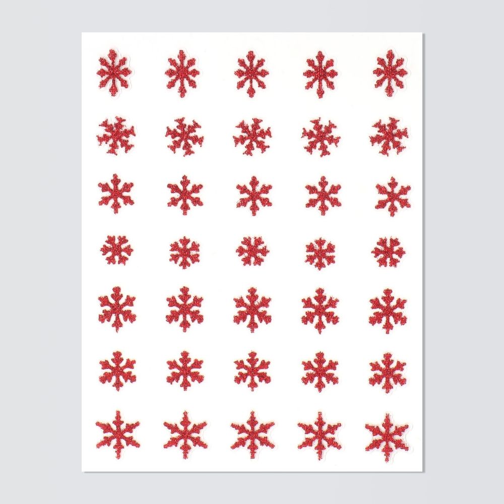 Наклейки для ногтей «Снежинки» SL