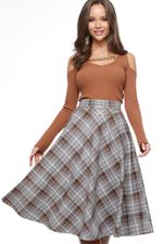 Юбка расклешенная в клетку DStrend (Акция)