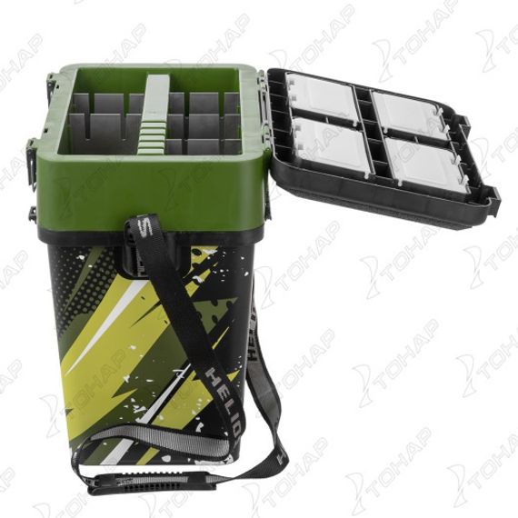 Ящик рыболовный зимний ZANDER хаки (HS-IML-19-H) Helios