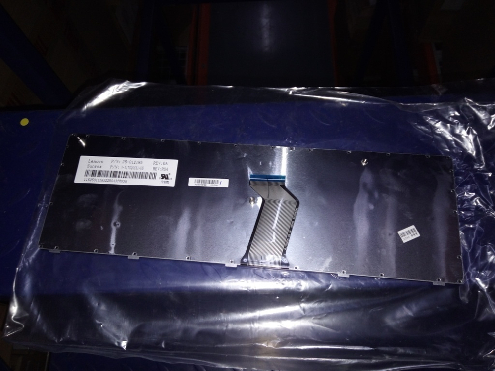 Клавиатура для ноутбука Lenovo G570/G575/Z500/G770/G780 раскладка - английская, без подсветки, черная (25012185), оригинал