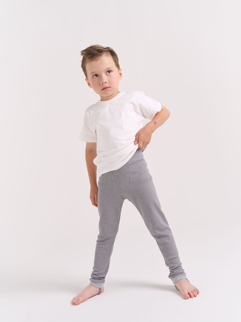 Кальсоны из термополотна "Графит" 7+ с гульфиком