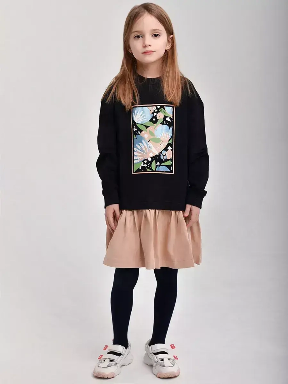 Платье толстовка с длинным рукавом