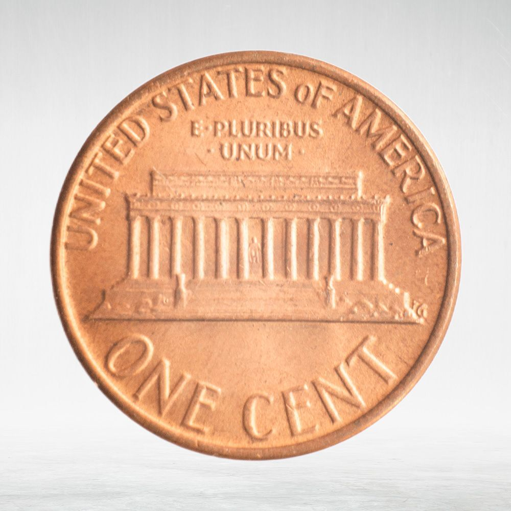 USA, 1 Cent, 1980 - Lincoln Memorial Cent, VF
