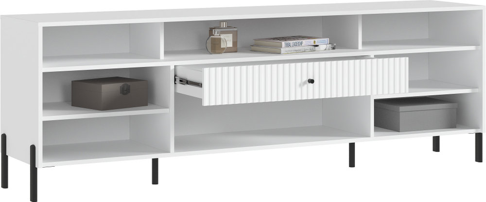 Тумба ТВ Оливия (металл), Белый, Шарли Белый