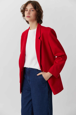 Винтажный красный жакет