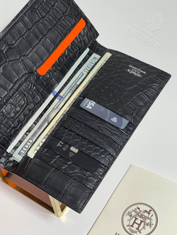 Бумажник Hermes из кожи крокодила