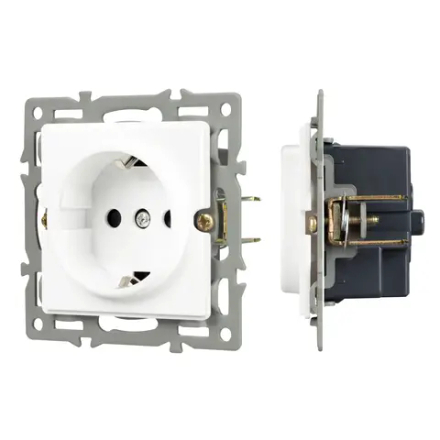 Механизм электрической розетки SCT-GP-MEU-PL-WH (250V, 16A) (Arlight, -) 043739
