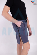 Шорты ортопедические с молниями по бокам. Размер (52-54).Цвет ТЕМНО-СЕРЫЙ. Ткань Трикотаж