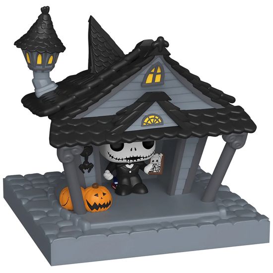 Фигурка Funko Bitty POP! Towns TNBC Jack Skellington and Jack's House 83683 / Фигурка Фанко Битти ПОП! по мотивам мультфильма "Кошмар перед Рождеством", Джек Скеллингтон