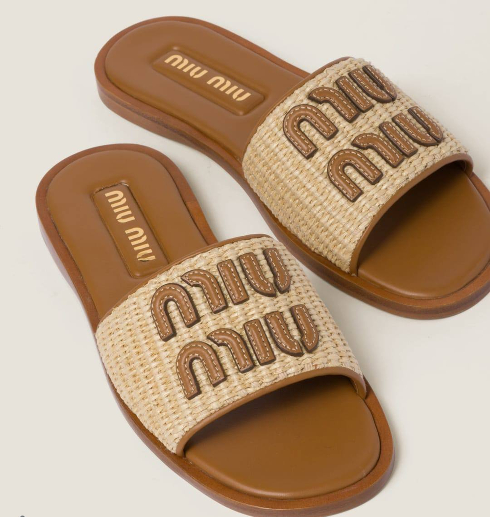 Шлепанцы MIU MIU