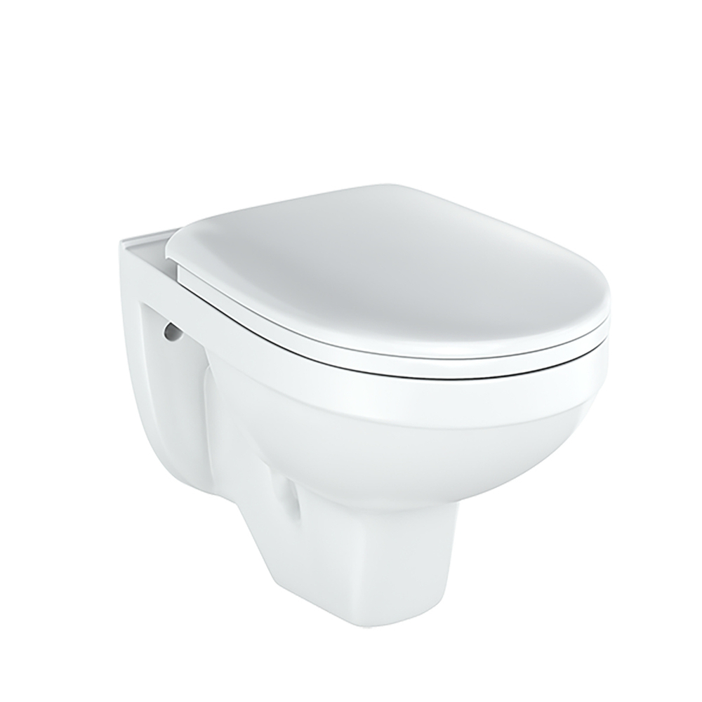 Унитаз подвесной "Рио Люкс" сиденье полип.микролифт белый (Rosa)