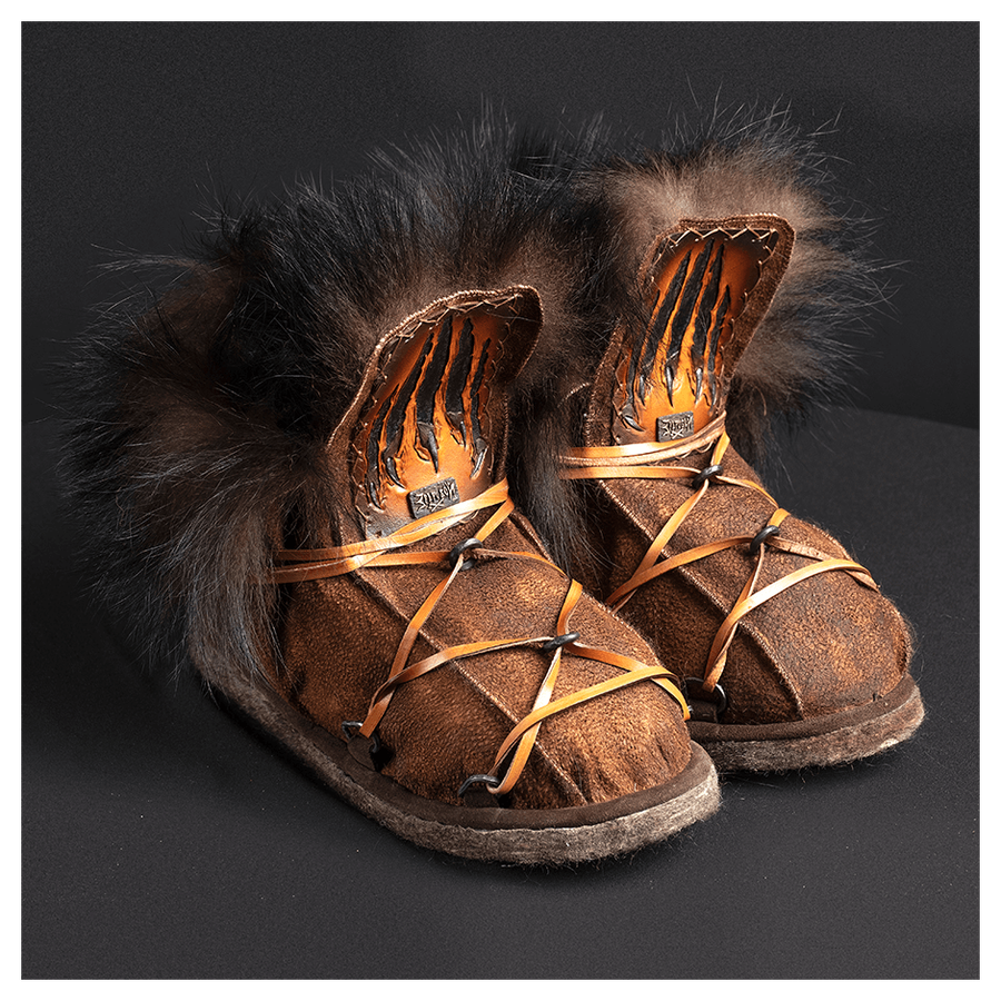 Пимы из меха медведя «Бурый»