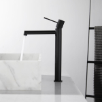 Смеситель для накладной раковины Vincea Desire VBF-1D2MB однорычажный, черный