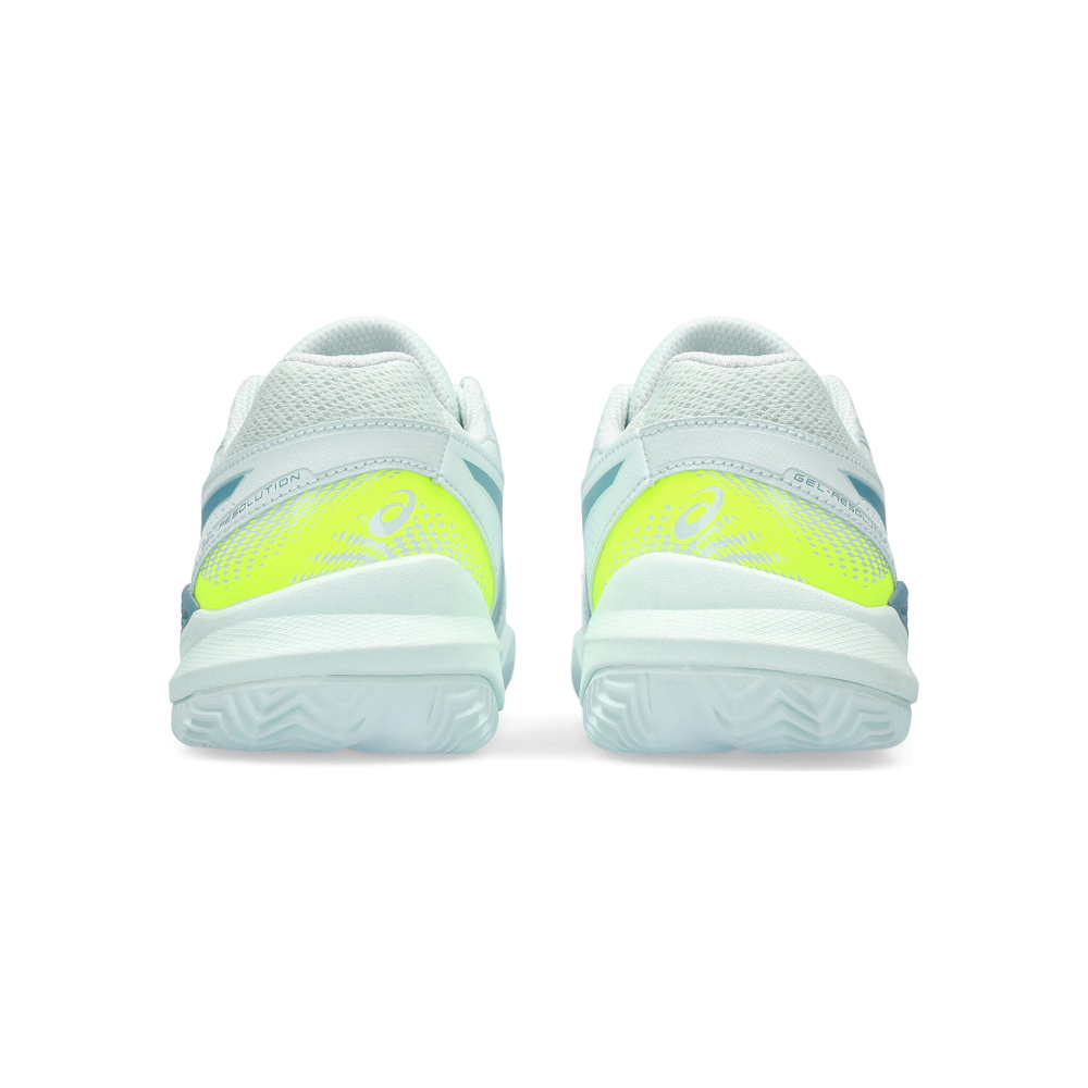 Детские теннисные кроссовки ASICS Gel-Resolution 9 GS Clay Court Shoe Kids - White, Turquoise