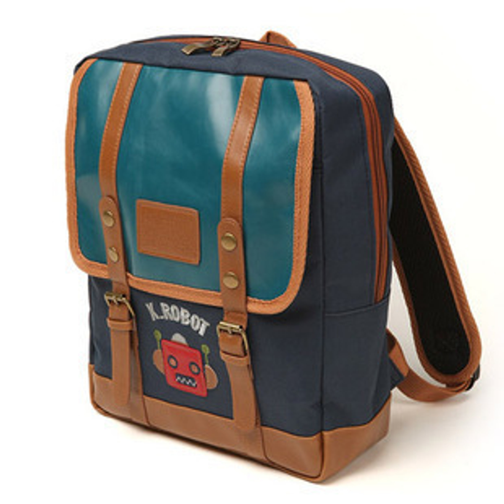 Рюкзак детский жесткой формы с принтом робота