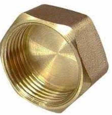 Заглушка латунь Ø 1 1/4  вн-резба.