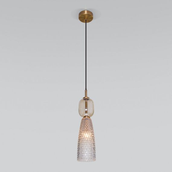 Подвесной светильник Eurosvet Glossy 50211/1 янтарный