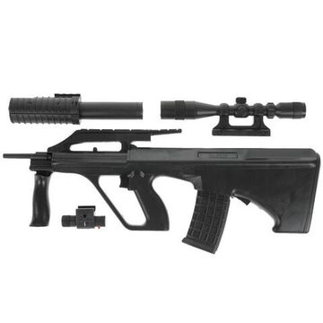 Автомат с лазер. прицелом, с глушителем М-301А в пак.