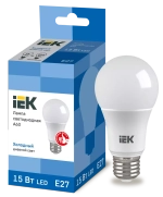 Лампа светодиодная ECO A60 шар 15Вт 230В 6500К Е27 IEK LLE-A60-15-230-65-E27