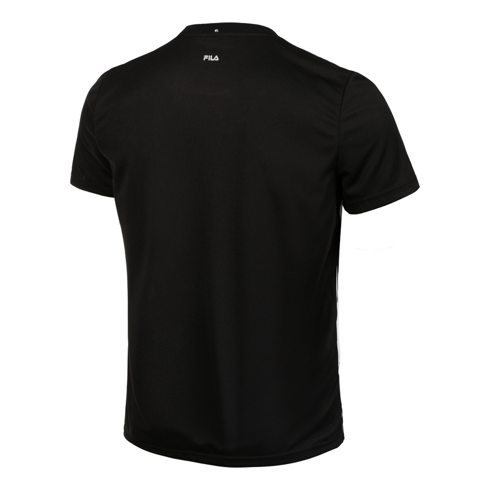 Мужское теннисное поло Fila Theo T-Shirt Men - Black, White