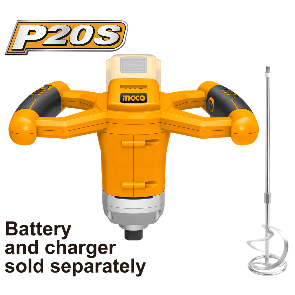 Аккумуляторный миксер 20В INDUSTRIAL комп: кор, без акб и з/у